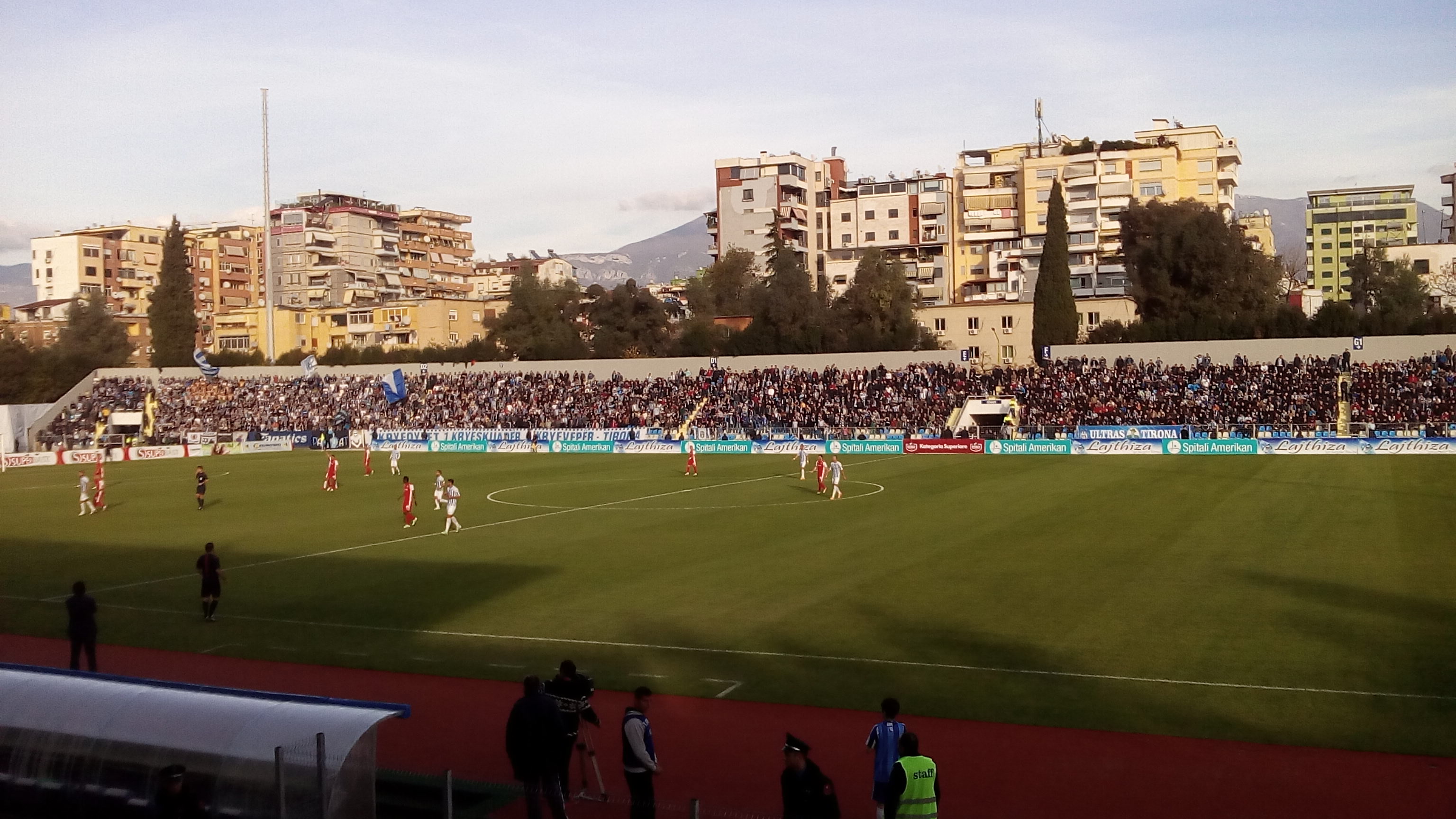 A view of the Selman Stermasi stadium, headquarters of the KF