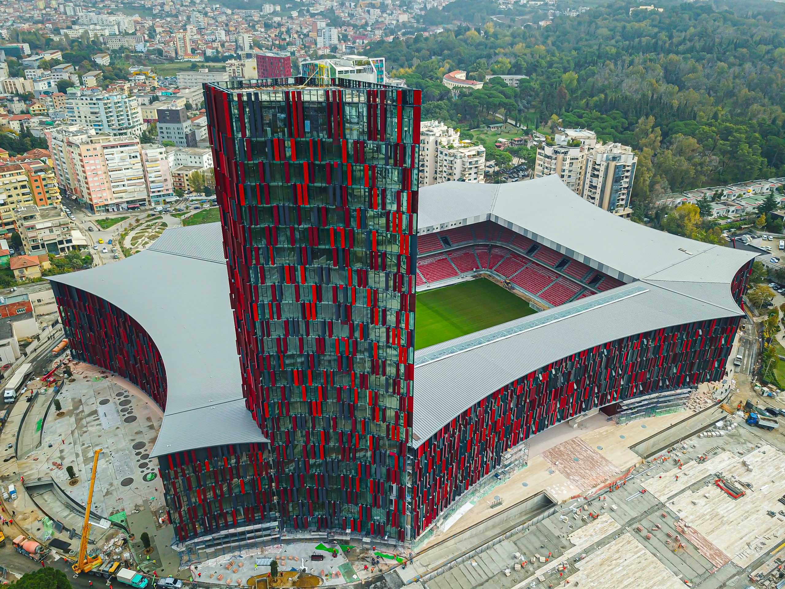 A view of the Selman Stermasi stadium, headquarters of the KF